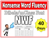 40 Days of Nonsense Word Fluency Practice with Dibels Font