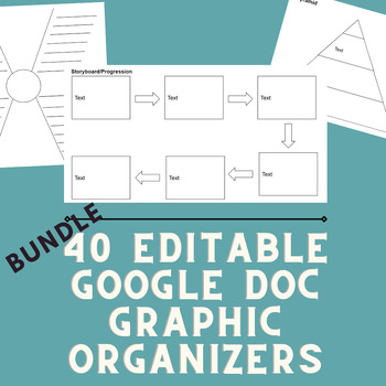 Preview of 40 EDITABLE Google Doc Graphic Organizer Templates For High School