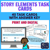 40 Elements Task Cards - Setting, Character, Conflict, and