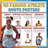 40 Famous Athlete Quote Posters, National Physical Fitness