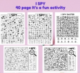 40 I Spy Game Fun I spy activity pages for kids to do for 