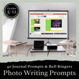 40 Journal Prompts & ELA Bell Ringers Inspired by Pictures