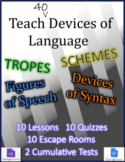 40 Language Devices -- Schemes and Tropes Unit (Rhetorical