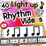 40 Light Up Rhythm Videos | BUNDLE | Rhythms Light up in Time!