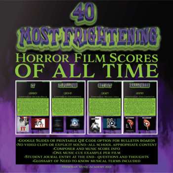 Preview of 40 Most Frightening Horror Film Scores of All Time *DIGITAL FALL MUSIC ACTIVITY*