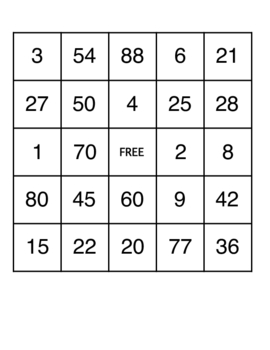 Preview of 40 Multiplication Bingo Cards, War, and Times Table Flashcards