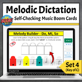 Melodic Dictation Music Game Key of C | Boom Cards Set 4 -