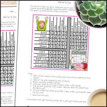 logic puzzles for 4th grade or 5th printable puzzles or easel docs mega