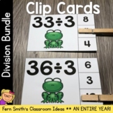 Division Clip Cards For An Entire Year Bundle