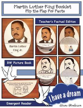 Martin Luther King Activities MLK Flip the Flap For Facts Booklet