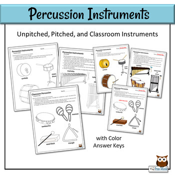 Musical Instrument Families Worksheets | Distance Learning Printables