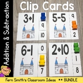 Addition and Subtraction Clip Cards Bundle