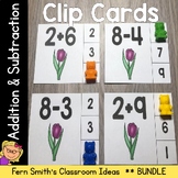 Addition and Subtraction Clip Cards Bundle