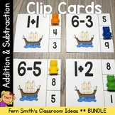 Addition and Subtraction Clip Cards Bundle