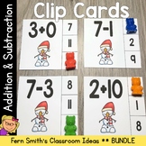 40% Off for 48 Hours! Addition and Subtraction Clip Cards Bundle