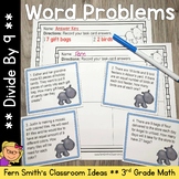 Divide By 9 Word Problems, Task Cards & Assessments
