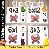 Multiplication and Division Clip Cards Bundle