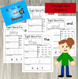 40 Page Printable Dolch Pre-Primer Sight Word Worksheets -