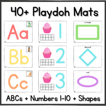 Preview of 40+ Playdoh Mat Printables