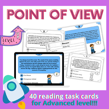 Preview of 40 Point of View Task Cards for Advanced Level!