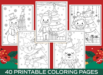 40 Printable Christmas Coloring Pages for Kids, Boys, Girls, & Teens
