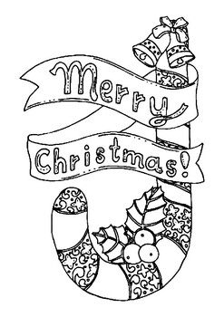 Preview of 40 Printable Merry Christmas Coloring Pages (x40 page)