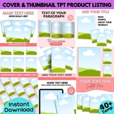 40+ Professional Cover & Thumbnail TPT Product Listing Can
