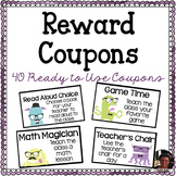 40 Ready-to-Use Classroom Reward Coupons... Hipster Monste