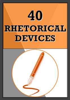 Preview of 40 Rhetorical & Poetic Devices: Definitions and Activities
