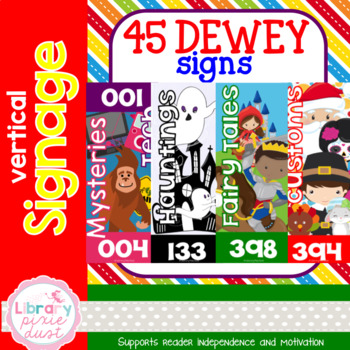 Preview of Dewey Decimal Signage - Vertical