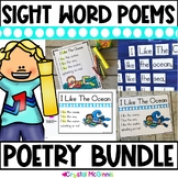 40 Sight Word Poems BUNDLE | Poems, Pocket Charts, Slides,