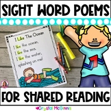 40 Sight Word Poems for Shared Reading | Poetry for New Readers | Sight Words