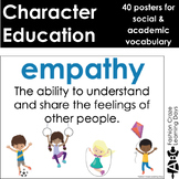 40 Social and Academic Vocabulary Word Posters for Growth Mindset