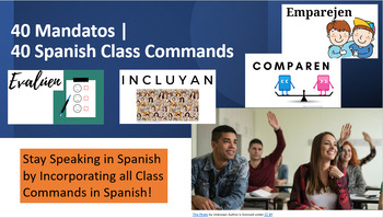 Preview of 40 Spanish Mandatos Class Commands