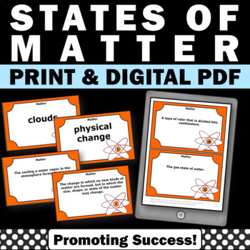 Preview of Physical Properties States of Matter Science Task Cards Centers Digital Easel