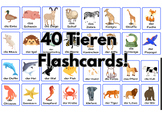 40 Tiere Flashcards! German Animals!