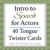 40 Tongue Twisters Phrase Cards Intro to Speech for Actors