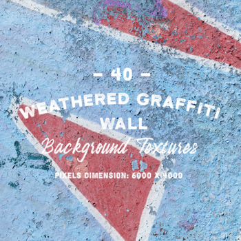 Preview of 40 Weathered Graffiti Wall Textures