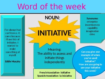 Preview of 40 - Word of the week literacy tasks