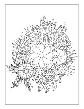 ZenColor Coloring Book for Adults: An Adult Coloring Book with Relaxing Patterns Coloring Pages Prints for Stress Relief. Floral Mandala Patterns