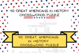 40 great Americans in history crossword puzzle