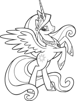 pony coloring page