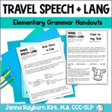 Elementary Speech and Language Parent Handouts for Car Rid