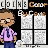 Color By Code Adding Coins