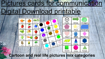 Preview of 400 pictures cards for communication VisualAids, Vocabulary, flash cards