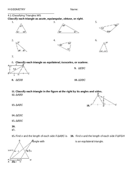unit 4 homework 1 classifying triangles