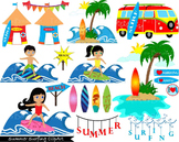 41 PNG Files- Summer Surfing ClipArt- Digital Clip Art - 3