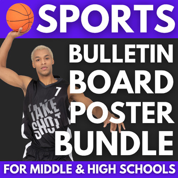 Preview of 445 Sports Bulletin Board Posters BUNDLE | Physical Education Classroom Decor