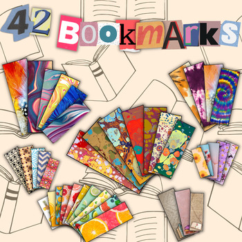 Preview of 42 Bookmarks for Teens and Adults