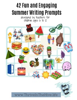 Preview of 42 Fun & Engaging Summer Writing Prompts